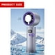 thumbnail image 3 of Portable Mini Fan Powerful Handheld Fan with Cold Compress 0-100 Speed USB Rechargeable Travel Camping Outdoor Plum, 3 of 4