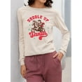 thumbnail image 2 of Saddle Up Santa - Cowboy Xmas Women's Long Sleeve, 2 of 4