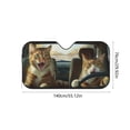 thumbnail image 2 of EGNMCR Car Windshield Sunshade Foldable Sunshade For Sun Protection And Heat Insulation Polyester S unshade, 2 of 5