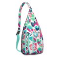thumbnail image 1 of Fashion Leopard Sling Backpack - Runway-Inspired Print, Lightweight Durable Shoulder Bag, 1 of 4