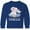 Royal Bue, variant on Inktastic My Babysitter Loves me to the Moon and Back Elephant Family Long Sleeve Youth T-Shirt