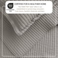 thumbnail image 2 of Solid Quilt Set - Lightweight, Soft, All-Season - 3-Piece Reversible Channel Stitched Bedding Set (King / California King, Ash Grey), 2 of 6