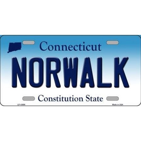 Smart Blonde LP-10896 6 x 12 in. Norwalk Connecticut Novelty Metal Vanity License Plate Tag