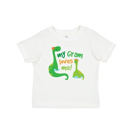 

Inktastic My Gram Loves Me Dinosaur Grandson Gift Baby Boy T-Shirt