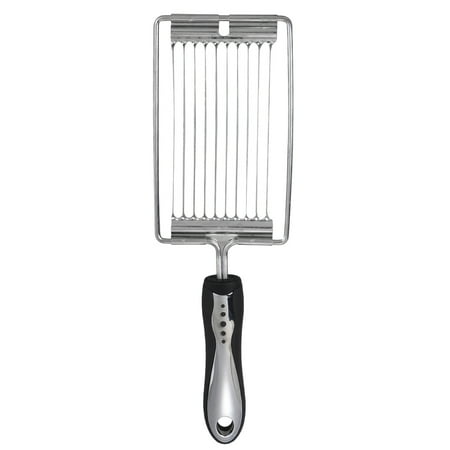 

Etereauty Stainless Steel Tomato Slicer Meat Cutter with Handle Kitchen Cutter Tomato Serrated Slicing Tool For Cheese Boiled Egg Ham