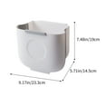 thumbnail image 3 of AuroraX Kitchen Trash Can White Hanging Multiple Sizes Stylish Garbage Can Contemporary Plastic Garbage Bin for Compact Spaces, 3 of 6