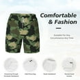 thumbnail image 4 of Kdxio Camouflage Shark Print Men'S Swim Trunks With Compression Liner 7 Inch Inseam Quick Dry Swim Shorts, 4 of 7
