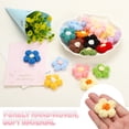 thumbnail image 4 of Uxcell Crochet Flowers, Applique Flowers for Craft Sewing Crochet Flowers Appliques Embellishment Light Yellow/Orange, 4 of 6