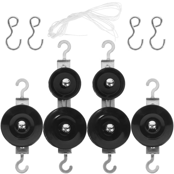 1 Set Double and Single Pulleys for Physics Experiments Mechanics Teaching Tools Equipment
