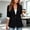 Black, variant on Striped Cuff Patchwork Blazer for Women,Slim Fit Notched Lapel One Button Suit Jacket,Euro-American Style Office Casual Lightweight Cardigan Coat for Spring Fall Commute Red XL