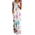 thumbnail image 2 of Haivin Women's Easter Overalls with Adjustable Straps, Casual Loose Fit, Fashion Print and Pockets for Daily Wear, 2 of 6