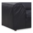 thumbnail image 5 of Moe's Home Collection Form Signature Modular Sectional Vantage Black Leather, 5 of 6