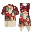 thumbnail image 2 of Psesaysky Matching Christmas Outfits for Couples Happy Santa Claus Snowman Dresses and Shirts for Couples Ugly Christmas Costume Sleeveless Flowy Sun Dresses and Shirt for Men, 2 of 7