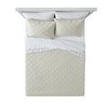 thumbnail image 2 of Mainstays Farmhouse Beige Polyester Microfiber Qualts, King, Reversible, 2 of 5