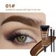 thumbnail image 1 of Puntoco 2 geles para cejas teñidos: maquillaje líquido para cejas de larga duración y a prueba de manchas, gel para cejas teñido con máscara de pestañas, gel para cejas semipermanente, mejora el v, 1 of 2