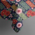 thumbnail image 5 of Pioneer Flower Floral Print Pattern Square Tablecloth, Waterproof Wipeable Spillproof Washable Table Cover for Home Kitchen Party Decor, 42"x42", 5 of 6