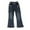B-Navy, variant on breaise Toddler Little Girls Distressed Jeans Denim Pants Trendy Flared Pants Summer Fall Loose Denim Pants Casual Outerwear Pants