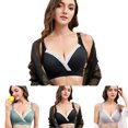 thumbnail image 2 of Ladies Nursing Bra Creative Lace Design Wirefree Maternity Bra Breastfeeding Bra, 2 of 8
