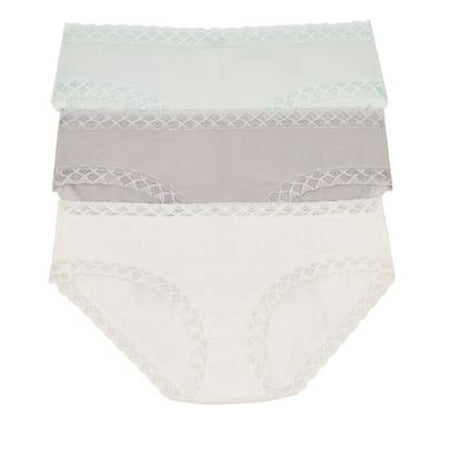 Natori Womens Bliss Cotton Girl Brief 3-Pack Style-156058MP
