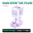 thumbnail image 3 of ¡Nuevo! Cargador UGREEN GaN de 65 W con diseño de robot, carga rápida 4.0 3.0 PPS PD, cargador rápido para iPhone 16, 15, 14 Pro, MacBook, portátil y tableta, 3 of 5