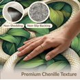 thumbnail image 6 of ODIKA 8'x10' Washable Area Rug Round Rings Snake Coil Leaves Festive Scroll Circle Classroom for Dining Room, Large Office, Lounge, Non-Slip Chair-Friendly Mat, 6 of 7