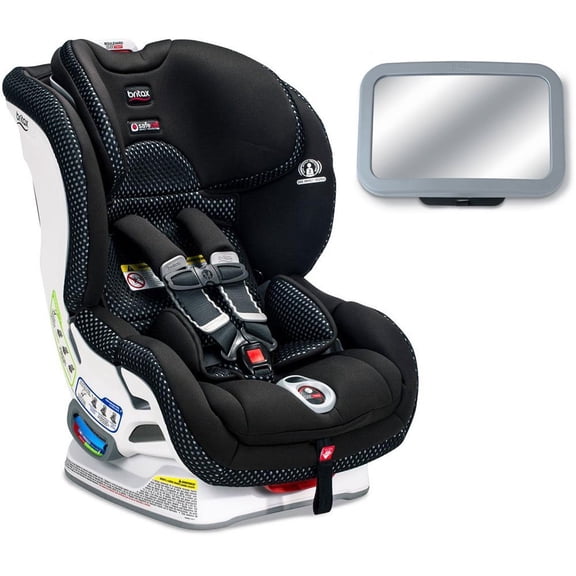 Britax Boulevard ClickTight Cool Flow Collection Convertible Car Seat with Back Seat Mirror - Gray