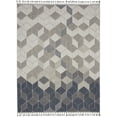 thumbnail image 2 of Nourison Elwood Modern Geometric Gradient Grey/Slate 7'10" x 10'6" Area Rug, (8' x 10'), 2 of 8