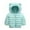 Mint Green, variant on Toddler Girls Winter Long Sleeve Solid Coat Bear Ears Hooded Jacket Thicken Windproof Zipper Warm Outwear
