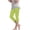 Green, variant on Girls Capris Leggings Breathable Soft Toddlers 3/4 Cropped Pants Summer Belly 𝐒tretch Fitness Yoga Dance Pants Cropped