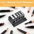 thumbnail image 3 of EXLEAF 5 Hole Makeup Pencil Sharpener Cosmetic Tool Multiple Sizes Eyeliner and Lip Liner Sharpener for Women 5 Slot Make Up Pencil Sharpener, 3 of 7