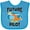 Turquoise, variant on Inktastic Future Pilot Helicopter Boys or Girls Baby Bib