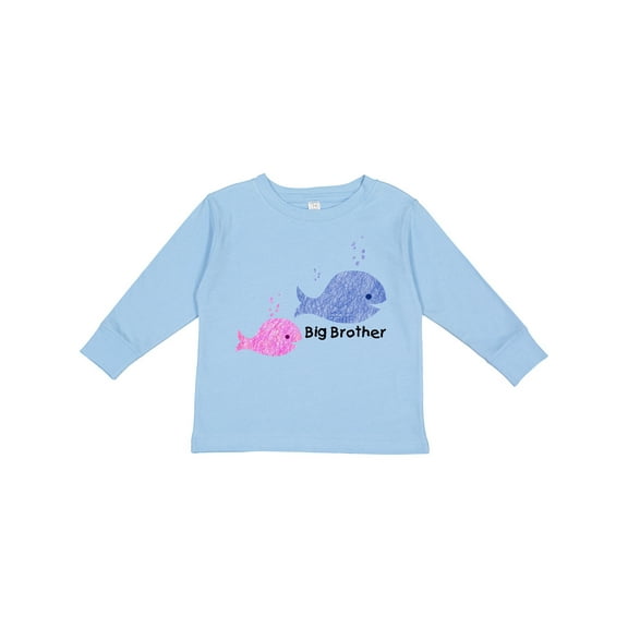 Inktastic Big Brother with Lil' Sister Boys Long Sleeve Toddler T-Shirt