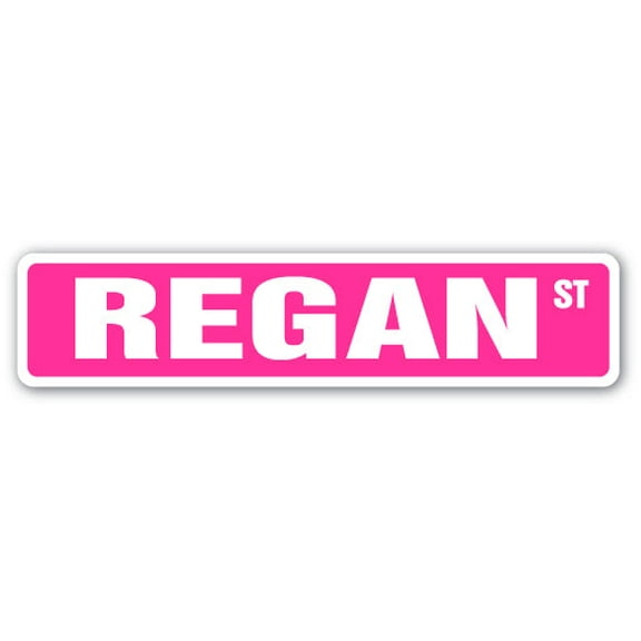 REGAN Street Sign Childrens Name Room Sign | Indoor/Outdoor |  36" Wide