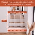 thumbnail image 3 of hauck Barrière de Sécurité pour Bébé à Pression Open N Stop avec Rallonge de 8 Pouces, 3 of 7