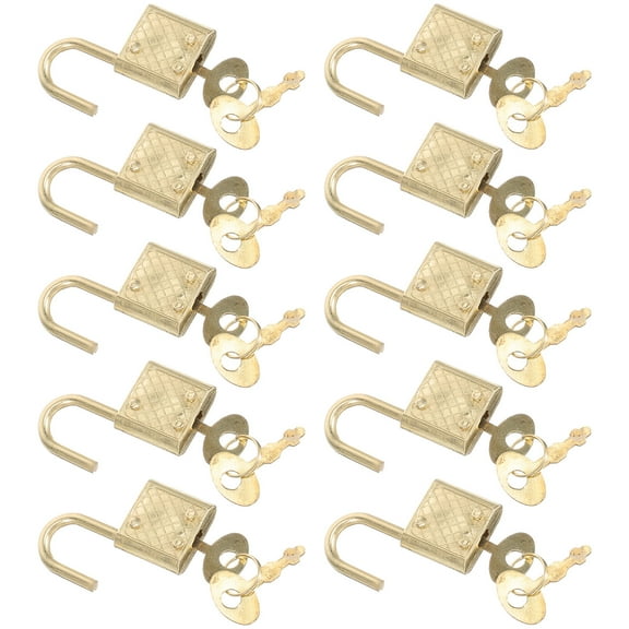 VERDANVERSE 10Pcs Mini Padlock Lock for Travel and Home Use