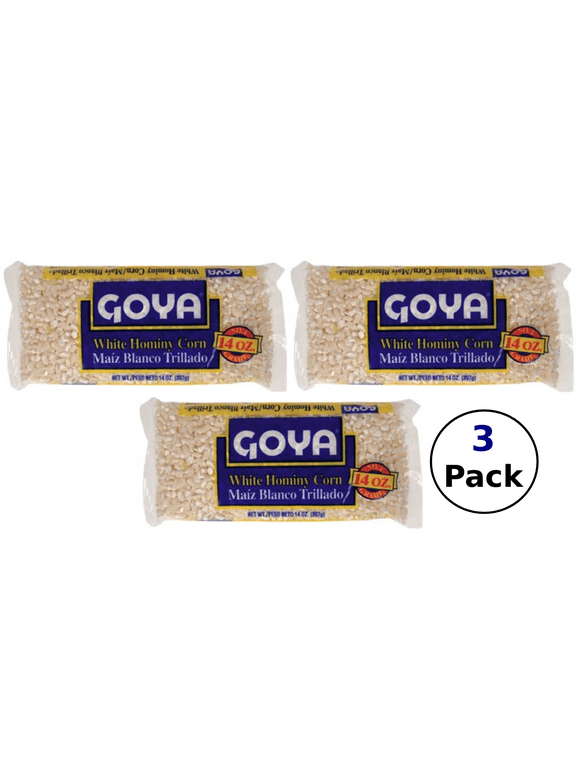Goya - White Hominy Corn - 14 oz. - 3 Pack