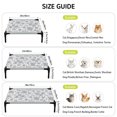Rustic Metal Rose Blue Rose Blooms Elevated Dog Bed, Rustic Floral Intricate Leaf Vines ...