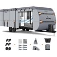 thumbnail image 1 of Upgrade Layers RV Cover - FT Heavy Duty Travel Trailer RV Cover Utility Trailer Cover for Snowproof Rip-Stop Camper Cover with + Windproof Straps Abundant Kit, 1 of 8