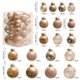 thumbnail image 2 of Adornos navideños, adornos navideños, regalos navideños, adornos para el árbol de Navidad, bolas navideñas colgantes para ventanas, bolas flocadas, adornos navideños, juego de bolas navideñas de plást, 2 of 5
