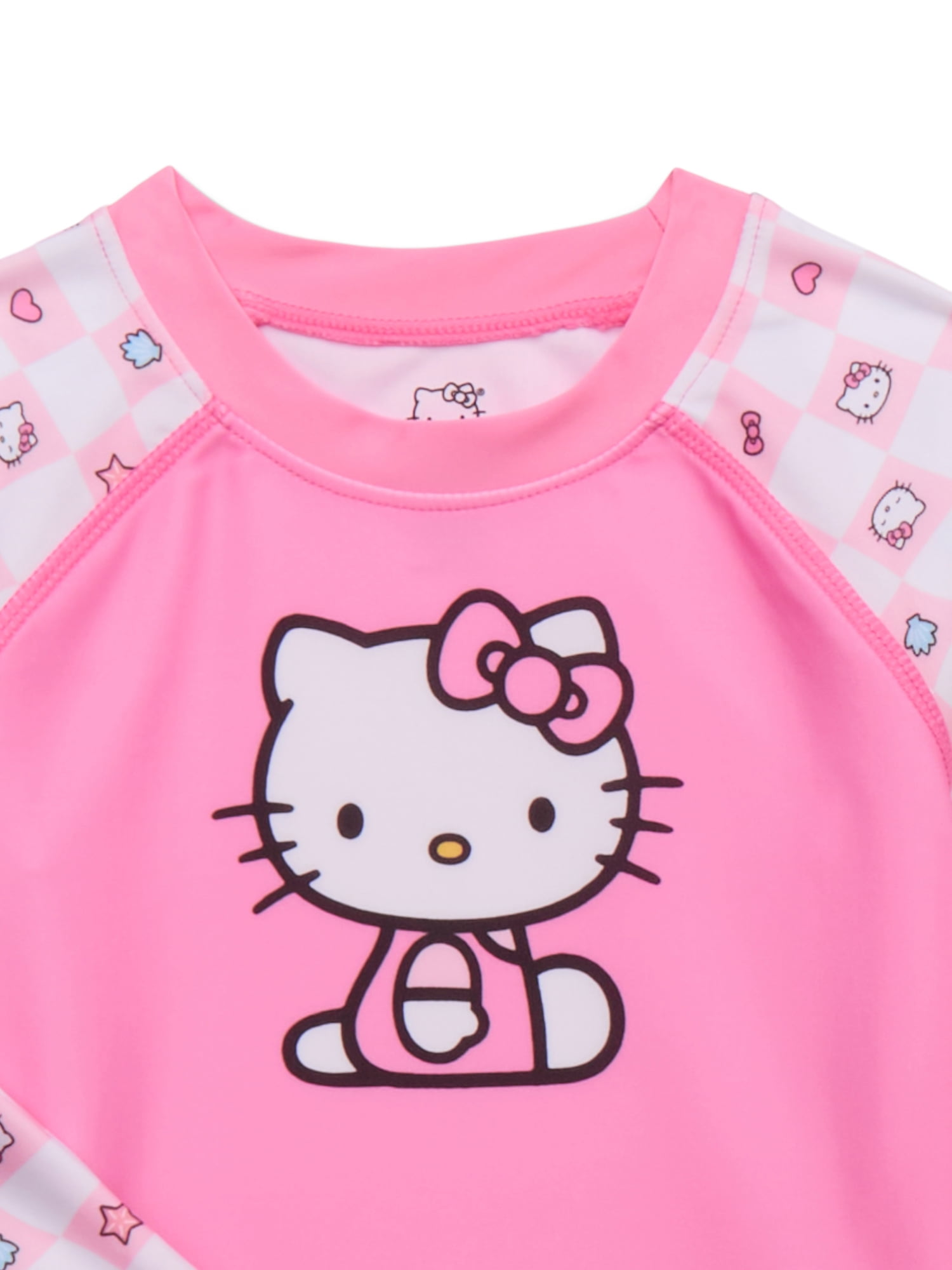 Character Toddler Girl Long-Sleeve Rash Guard and Swim Short Set, 2-Piece, Sizes 12M-5T