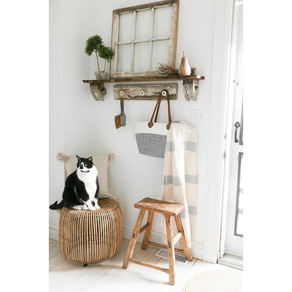 WHITE AND BLACK MARKET BAG