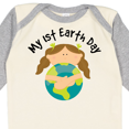 thumbnail image 4 of Inktastic My First Earth Day Baby Girl Girls Long Sleeve Baby Bodysuit, 4 of 5