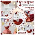 thumbnail image 3 of Goleeg Bougies d'Anniversaire Papillon Numéro 8, Bougies Gâteau Numérotées Décorées de Roses Rouges, pour Anniversaires, Fêtes et Célébrations de Mariage, 3 of 6