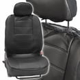 thumbnail image 3 of 9PCS Universal Black PU Leather Car Seat Covers Full Set - Fits Most 5-Seater Sedans, SUVs & Trucks, Non-Slip Waterproof Design, Easy Install (Front/Rear/Headrest), 3 of 8