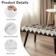 thumbnail image 7 of FUIALDOLG Stretch Dining Bench Cover Tribal Ethnic Pattern Anti-Dust Removable Bench Covers Slipcover Washable Seat Cushion Protector for Bedroom, Kitchen, Hotel, Banquet, 7 of 7
