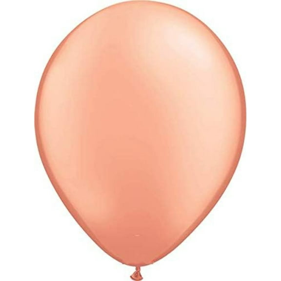 Qualatex - 5 Rose Gold Latex Balloons (100ct)