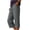 Z01-Grey, variant on Linen Bermuda Shorts for Women 2026 Knee Length Summer Casual Elastic Waisted Side Split Button Shorts with Pockets (L, Grey)