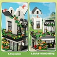 thumbnail image 5 of Garden Villa Flower House Building Set, Compatible with Lego House, Greenhouse Modular Building Block Kit Home Decor Gift for Adults Teens Boys Girls(998pcs), 5 of 7