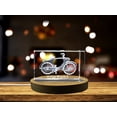 thumbnail image 1 of Vintage Bicycle Decor Crystal Engraved with Retro 3D Bike Design Home Decor Gift, 1 of 6