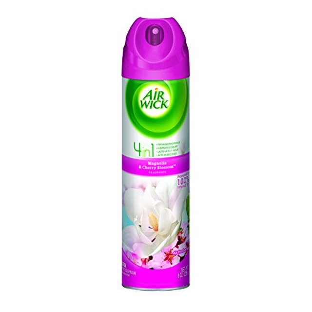 Air Wick Aerosol Spray Air Freshener, Magnolia and Cherry Blossom, 8 oz